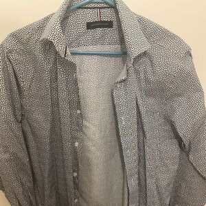 Tommy Hilfiger Black and White Dotted Shirt